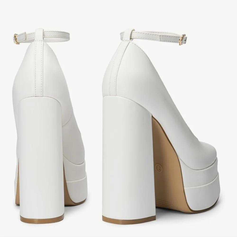 White Platform Heels New